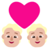 Couple With Heart: Medium-light Skin Tone Emoji Copy Paste ― 💑🏼 - microsoft