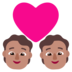 Couple With Heart: Medium Skin Tone Emoji Copy Paste ― 💑🏽 - microsoft