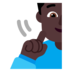 Deaf Man: Dark Skin Tone Emoji Copy Paste ― 🧏🏿‍♂ - microsoft