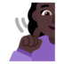 Deaf Woman: Dark Skin Tone Emoji Copy Paste ― 🧏🏿‍♀ - microsoft
