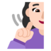 Deaf Woman: Light Skin Tone Emoji Copy Paste ― 🧏🏻‍♀ - microsoft