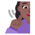 Deaf Woman: Medium-dark Skin Tone Emoji Copy Paste ― 🧏🏾‍♀ - microsoft