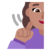 Deaf Woman: Medium Skin Tone Emoji Copy Paste ― 🧏🏽‍♀ - microsoft