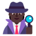 Detective: Dark Skin Tone Emoji Copy Paste ― 🕵🏿 - microsoft