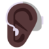 Ear With Hearing Aid: Dark Skin Tone Emoji Copy Paste ― 🦻🏿 - microsoft