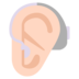 Ear With Hearing Aid: Light Skin Tone Emoji Copy Paste ― 🦻🏻 - microsoft