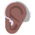Ear With Hearing Aid: Medium-dark Skin Tone Emoji Copy Paste ― 🦻🏾 - microsoft