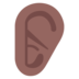 Ear: Medium-dark Skin Tone Emoji Copy Paste ― 👂🏾 - microsoft