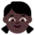 Girl: Dark Skin Tone Emoji Copy Paste ― 👧🏿 - microsoft