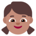 Girl: Medium Skin Tone Emoji Copy Paste ― 👧🏽 - microsoft