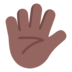 Hand With Fingers Splayed: Medium-dark Skin Tone Emoji Copy Paste ― 🖐🏾 - microsoft
