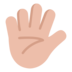 Hand With Fingers Splayed: Medium-light Skin Tone Emoji Copy Paste ― 🖐🏼 - microsoft