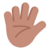 Hand With Fingers Splayed: Medium Skin Tone Emoji Copy Paste ― 🖐🏽 - microsoft
