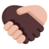 Handshake: Dark Skin Tone, Medium-light Skin Tone Emoji Copy Paste ― 🫱🏿‍🫲🏼 - microsoft