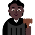 Judge: Dark Skin Tone Emoji Copy Paste ― 🧑🏿‍⚖ - microsoft