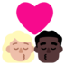 Kiss: Woman, Man, Medium-light Skin Tone, Dark Skin Tone Emoji Copy Paste ― 👩🏼‍❤️‍💋‍👨🏿 - microsoft