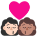 Kiss: Woman, Woman, Light Skin Tone, Medium Skin Tone Emoji Copy Paste ― 👩🏻‍❤️‍💋‍👩🏽 - microsoft