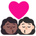 Kiss: Woman, Woman, Medium-dark Skin Tone, Light Skin Tone Emoji Copy Paste ― 👩🏾‍❤️‍💋‍👩🏻 - microsoft