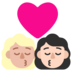 Kiss: Woman, Woman, Medium-light Skin Tone, Light Skin Tone Emoji Copy Paste ― 👩🏼‍❤️‍💋‍👩🏻 - microsoft