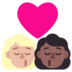 Kiss: Woman, Woman, Medium-light Skin Tone, Medium-dark Skin Tone Emoji Copy Paste ― 👩🏼‍❤️‍💋‍👩🏾 - microsoft