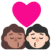 Kiss: Woman, Woman, Medium Skin Tone, Light Skin Tone Emoji Copy Paste ― 👩🏽‍❤️‍💋‍👩🏻 - microsoft