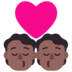 Kiss: Medium-dark Skin Tone Emoji Copy Paste ― 💏🏾 - microsoft