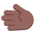 Leftwards Hand: Medium-dark Skin Tone Emoji Copy Paste ― 🫲🏾 - microsoft