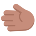 Leftwards Hand: Medium Skin Tone Emoji Copy Paste ― 🫲🏽 - microsoft
