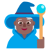 Mage: Medium-dark Skin Tone Emoji Copy Paste ― 🧙🏾 - microsoft