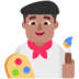 Man Artist: Medium Skin Tone Emoji Copy Paste ― 👨🏽‍🎨 - microsoft