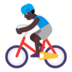 Man Biking: Dark Skin Tone Emoji Copy Paste ― 🚴🏿‍♂ - microsoft