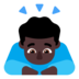 Man Bowing: Dark Skin Tone Emoji Copy Paste ― 🙇🏿‍♂ - microsoft