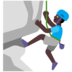 Man Climbing: Dark Skin Tone Emoji Copy Paste ― 🧗🏿‍♂ - microsoft