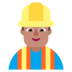 Man Construction Worker: Medium Skin Tone Emoji Copy Paste ― 👷🏽‍♂ - microsoft