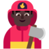 Man Firefighter: Dark Skin Tone Emoji Copy Paste ― 👨🏿‍🚒 - microsoft