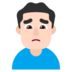 Man Frowning: Light Skin Tone Emoji Copy Paste ― 🙍🏻‍♂ - microsoft
