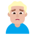 Man Frowning: Medium-light Skin Tone Emoji Copy Paste ― 🙍🏼‍♂ - microsoft