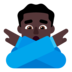 Man Gesturing NO: Dark Skin Tone Emoji Copy Paste ― 🙅🏿‍♂ - microsoft