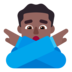 Man Gesturing NO: Medium-dark Skin Tone Emoji Copy Paste ― 🙅🏾‍♂ - microsoft