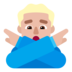 Man Gesturing NO: Medium-light Skin Tone Emoji Copy Paste ― 🙅🏼‍♂ - microsoft