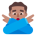 Man Gesturing NO: Medium Skin Tone Emoji Copy Paste ― 🙅🏽‍♂ - microsoft