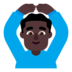 Man Gesturing OK: Dark Skin Tone Emoji Copy Paste ― 🙆🏿‍♂ - microsoft