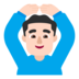 Man Gesturing OK: Light Skin Tone Emoji Copy Paste ― 🙆🏻‍♂ - microsoft