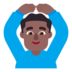 Man Gesturing OK: Medium-dark Skin Tone Emoji Copy Paste ― 🙆🏾‍♂ - microsoft