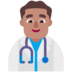 Man Health Worker: Medium Skin Tone Emoji Copy Paste ― 👨🏽‍⚕ - microsoft