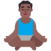 Man In Lotus Position: Medium-dark Skin Tone Emoji Copy Paste ― 🧘🏾‍♂ - microsoft
