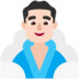 Man In Steamy Room: Light Skin Tone Emoji Copy Paste ― 🧖🏻‍♂ - microsoft
