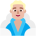 Man In Steamy Room: Medium-light Skin Tone Emoji Copy Paste ― 🧖🏼‍♂ - microsoft
