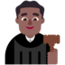 Man Judge: Medium-dark Skin Tone Emoji Copy Paste ― 👨🏾‍⚖ - microsoft