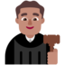 Man Judge: Medium Skin Tone Emoji Copy Paste ― 👨🏽‍⚖ - microsoft